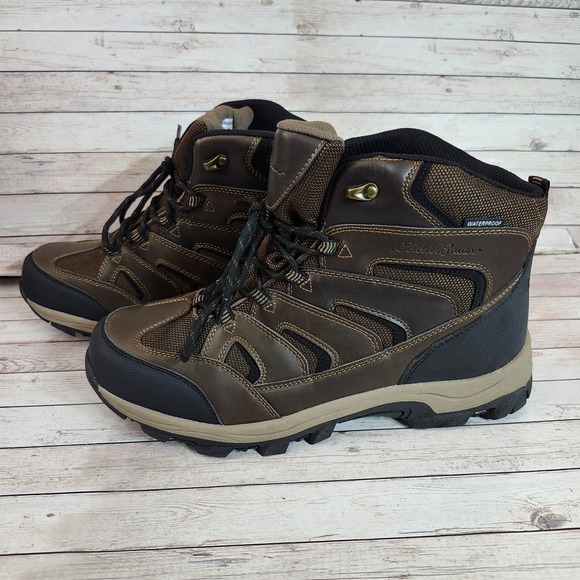 Eddie Bauer Men's Fairmont Hiking Boots Leather Waterproof - Brown Sz 12 - Picture 12 of 12